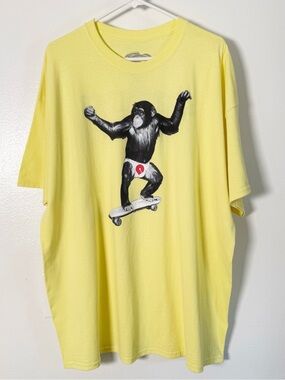 Powell-Peralta Men’s Graphic Skate Chimp T-shirt Streetwear Skateboarding  XXL